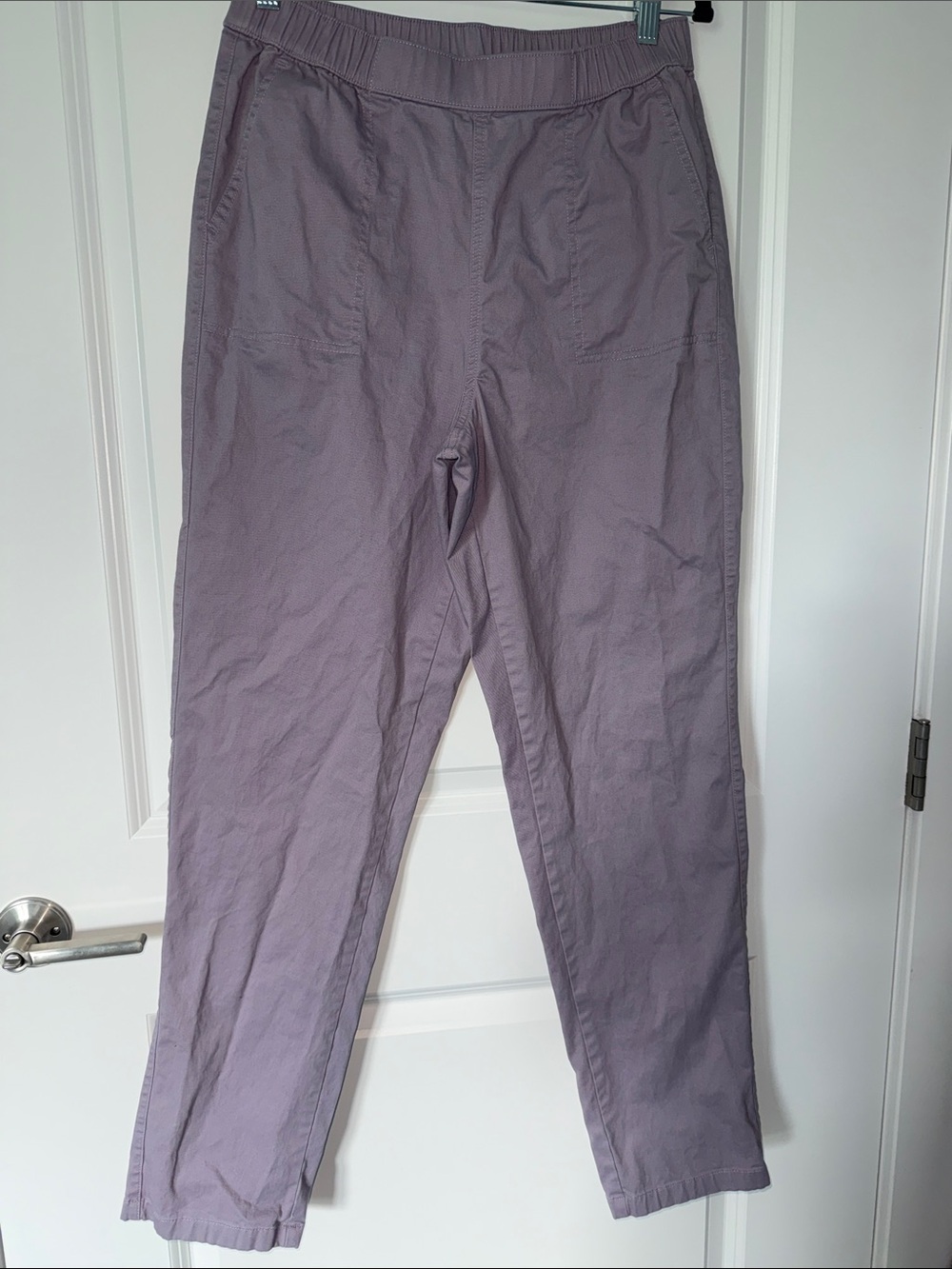 Denim&Co Straight-Leg Pants in Lavender Mauve